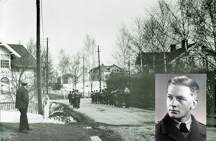 18 år gammel ble John Listerud soldat. Han meldte seg frivillig til styrkene som ble mobilisert i Lena-området.