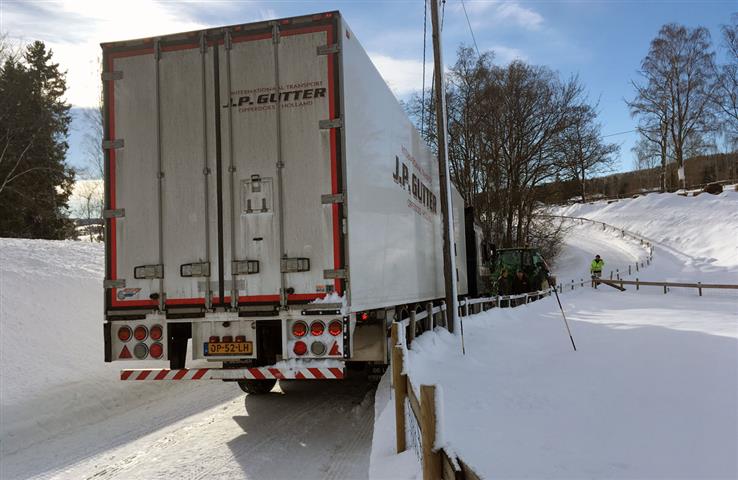 Hit, men ikke lenger. Bernsgutua egner seg dårlig for tungtransport.