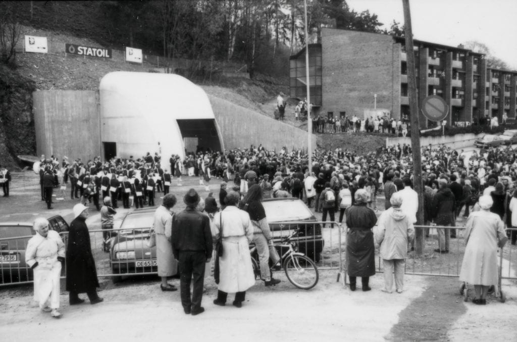 Fra åpningen av Fjellhallen